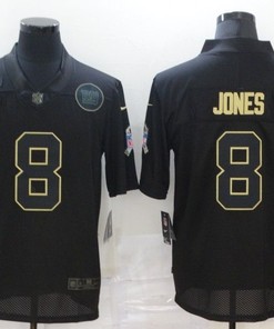 New York Giants Daniel Jones #8 Nfl 2020 Black Jersey