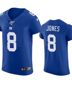 New York Giants Daniel Jones Royal 100th Season Vapor Elite Jersey