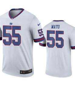 New York Giants David Mayo White Color Rush Legend Jersey