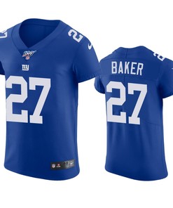 New York Giants Deandre Baker Royal 100th Season Vapor Elite Jersey