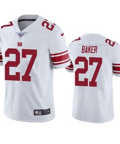 New York Giants Deandre Baker White 100th Season Vapor Limited Jersey