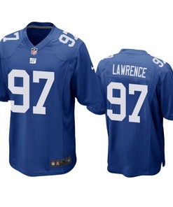 New York Giants Dexter Lawrence 2019 Nfl Draft Royal Game Jersey
