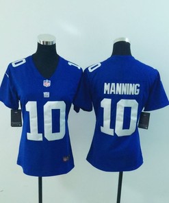 New York Giants Eli Manning #10 Nfl 2020 Blue Womens Jersey