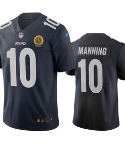 New York Giants Eli Manning Navy City Edition Vapor Limited Jersey