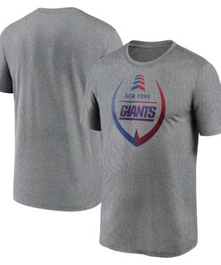 New York Giants Icon Legend T-Shirt - Heathered Gray