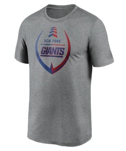 New York Giants Icon Legend T-Shirt - Heathered Gray