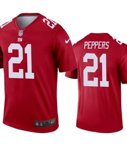 New York Giants Jabrill Peppers Red Inverted Legend Jersey