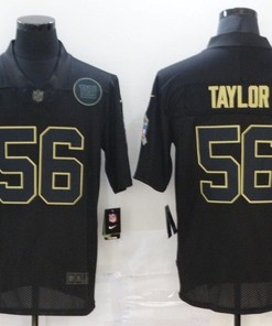 New York Giants Lawrence Taylor #56 Nfl 2020 Black Jersey