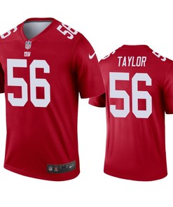 New York Giants Lawrence Taylor Red Inverted Legend Jersey
