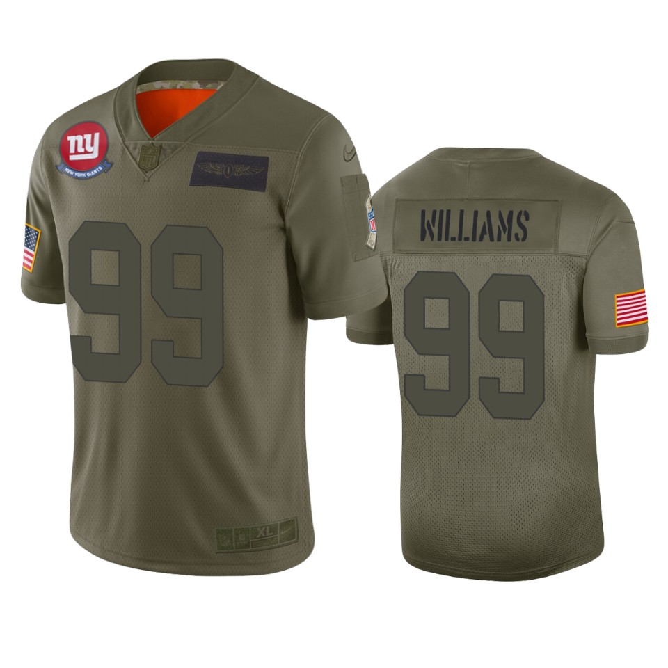 New York Giants Leonard Williams Camo 2019 Salute To Service Limited Jersey
