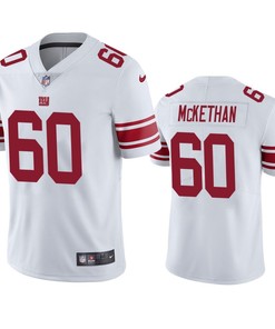 New York Giants Marcus McKethan 60 White Vapor Limited Jersey