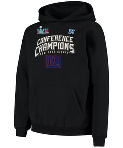 New York Giants NFC Conference Champions Black Pullover Hoodie
