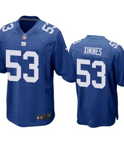 New York Giants Oshane Ximines 2019 Nfl Draft Royal Game Jersey