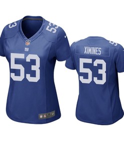 New York Giants Oshane Ximines 2019 Nfl Draft Royal Game Womens Jersey