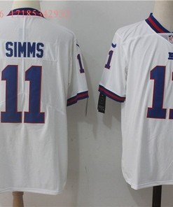 New York Giants Phil Simms #11 Nfl 2020 White Jersey Jersey