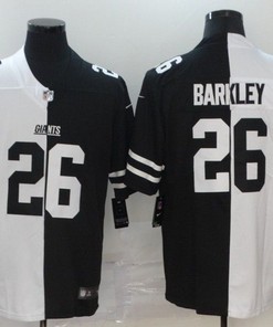 New York Giants Saquon Barkley #26 Nfl 2020 Black And White Jersey