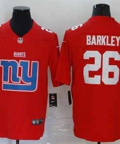 New York Giants Saquon Barkley #26 Nfl 2020 Red Jersey