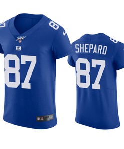 New York Giants Sterling Shepard Royal 100th Season Vapor Elite Jersey