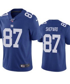 New York Giants Sterling Shepard Royal 100th Season Vapor Limited Jersey