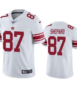 New York Giants Sterling Shepard White 100th Season Vapor Limited Jersey