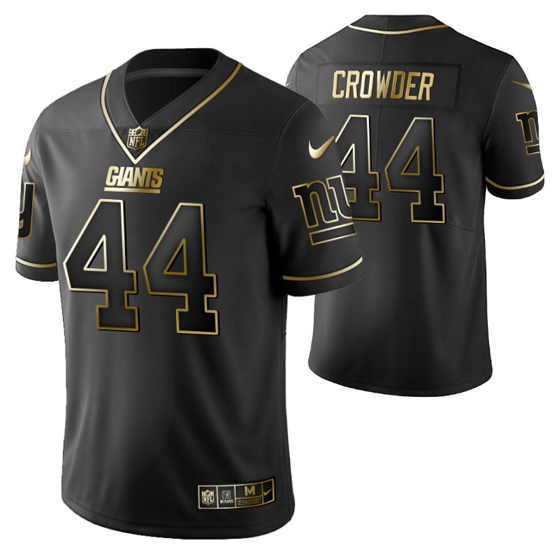 New York Giants Tae Crowder 44 2021 Nfl Golden Brandedition Black Jersey Gift For Giants Fans
