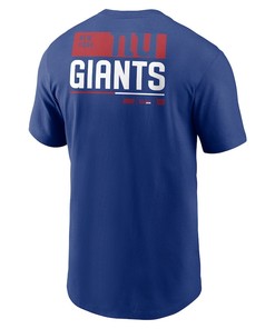 New York Giants Team Incline T-Shirt - Royal