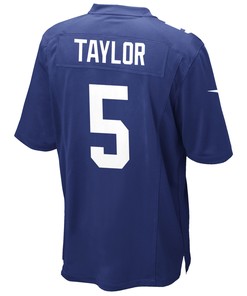 New York Giants Tyrod Taylor 5 Game Jersey - Royal Jersey