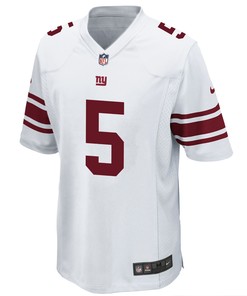 New York Giants Tyrod Taylor 5 Game Jersey - White Jersey