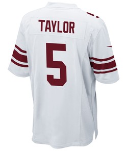 New York Giants Tyrod Taylor 5 Game Jersey - White Jersey