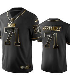 New York Giants Will Hernandez Black Golden Edition 2019 Vapor Untouchable Limited Jersey - Mens