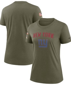 New York Giants Women's 2022 Salute To Service Legend T-Shirt - Olive