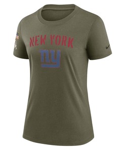 New York Giants Women's 2022 Salute To Service Legend T-Shirt - Olive