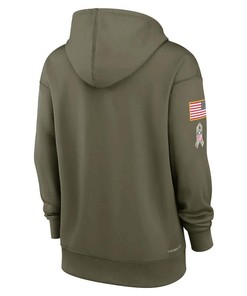 New York Giants Women's 2022 Salute To Service Performance Pullover Hoodie - Olive