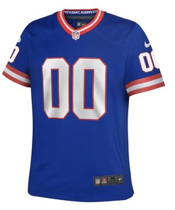 New York Giants Youth Classic Custom 00 Game Jersey - Royal