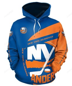 New York Islanders 3D Hoodie Zip Hoodie