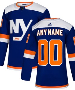 New York Islanders Adidas Alternate Authentic Custom Jersey - Blue Custom Jerseys Nhl