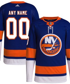 New York Islanders Adidas Home Primegreen Authentic Pro Custom Jersey - Royal Custom Jerseys Nhl