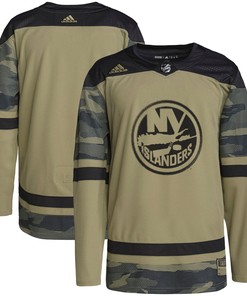 New York Islanders Adidas Military Appreciation Team Authentic Practice Jersey - Camo Nhl