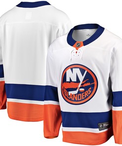 New York Islanders Fanatics Branded Breakaway Away Jersey - White Nhl