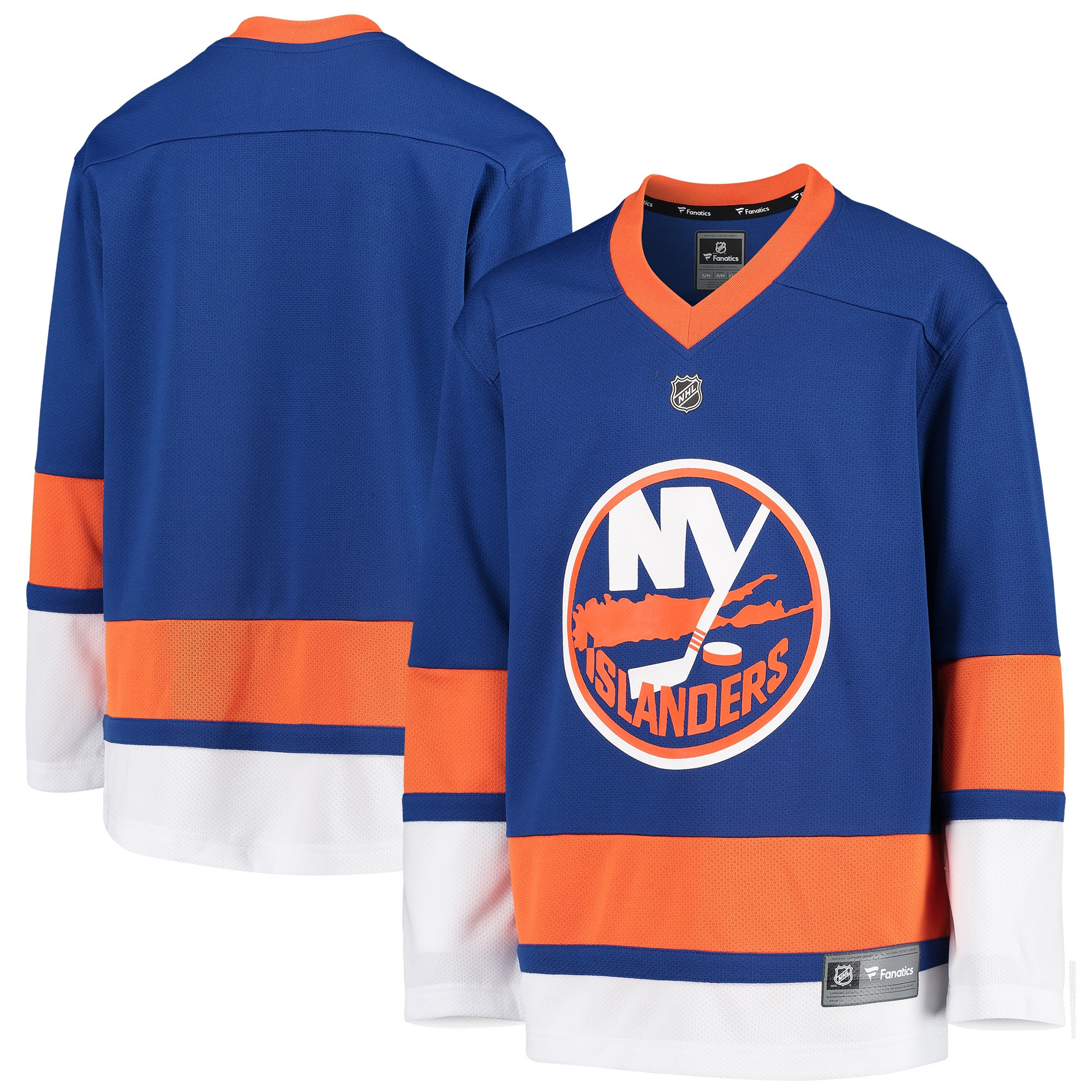 New York Islanders Fanatics Branded Home Replica Blank Jersey - Blue Nhl