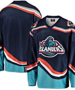 New York Islanders Fanatics Branded Premier Breakaway Heritage Blank Jersey - Navy Nhl