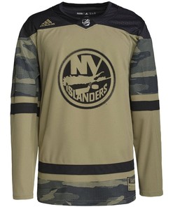 New York Islanders Military Appreciation Team Custom Practice Jersey - Camo