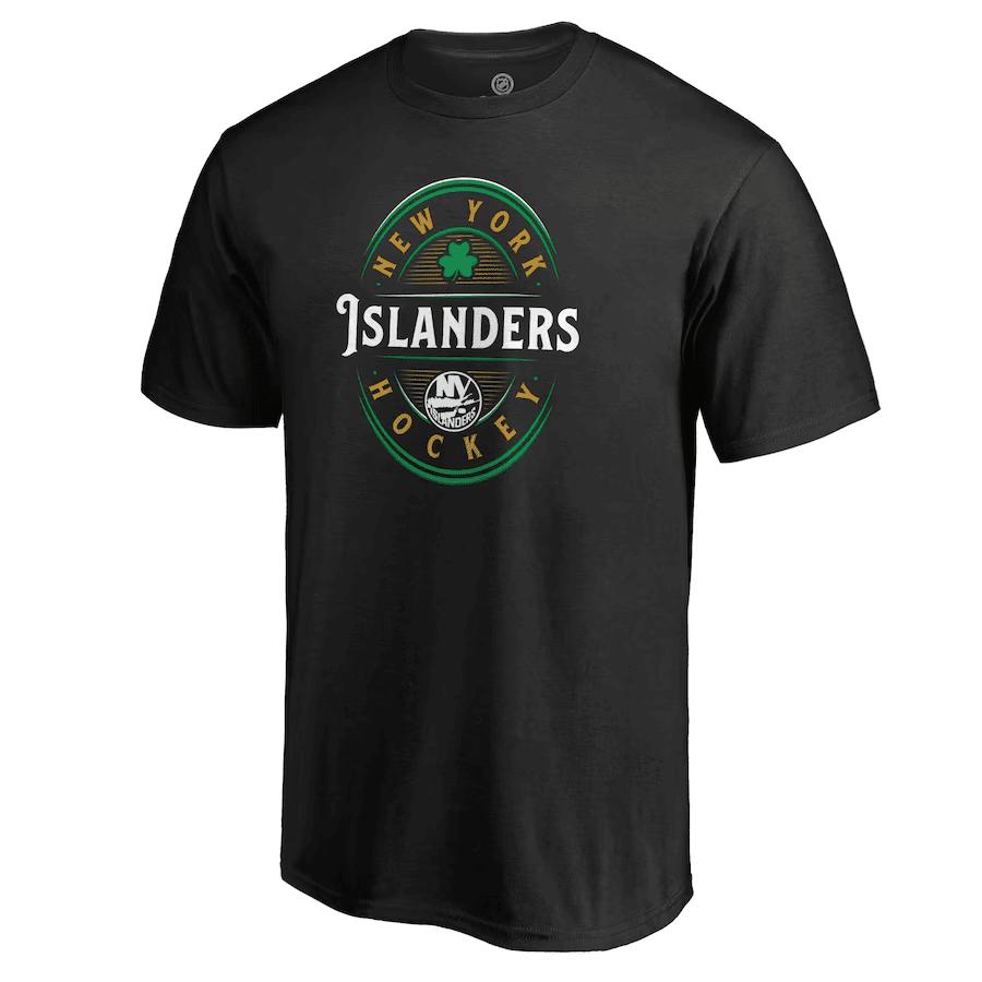 New York Islanders St. Patrick's Day Forever Lucky T-Shirt - Black