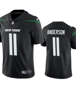 New York Jets #11 Robby Anderson Black Vapor Untouchable Limited Jersey - Mens