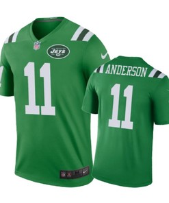 New York Jets #11 Robby Anderson Nike Color Rush Green Jersey