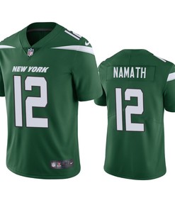 New York Jets #12 Joe Namath Green Vapor Untouchable Limited Jersey - Mens