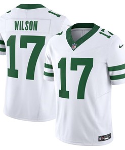New York Jets #17 Garrett Wilson Legacy Vapor Fuse Limited Jersey - White