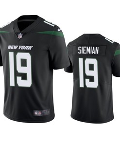 New York Jets #19 Trevor Siemian Black Vapor Untouchable Limited Jersey - Mens