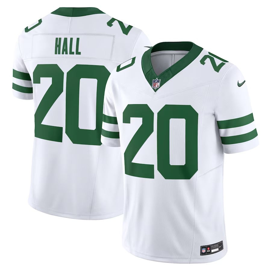 New York Jets #20 Breece Hall Legacy Vapor Fuse Limited Jersey - White