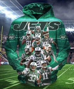 New York Jets 3D Hoodie Zip Hoodie